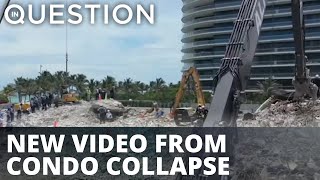 Powerful new video from Surfside condo collapse