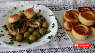 Cuisine algérienne: Vol au Vent Poulet - فولوفون بالصلصة و الدجاج  - Matbakh kamar