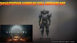 Destiny 2 Devastation Complex Full Armour Set & Mark,Titan.