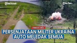 Benteng Pasukan Ukraina dengan Senjata Ringan dan Anti-tank di Dalamnya Disikat Drone Peledak Rusia