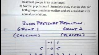 Video 2 Sample t Interval