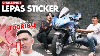 100 RIBU CHALLENGE: LEPAS DECAL STIKER BODY BANYU BIRU GSX-R150