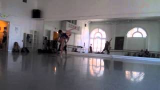 Talia Fowler in rehearsals