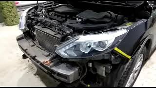 Замена штатных галогеновых линз на Би линзы под лампы D2S на Nissan Qashqai