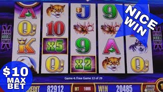 Wonder 4 Buffalo Slot Machine  ★Bonus Won★ w/$10 Max Bet !!! Live Slot Play