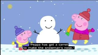 Peppa Pig (Series 1) - Snow (with subtitles)