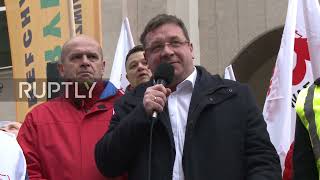 Poland: Miners rally against EU energy policies in Warsaw