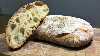 Ciabatta Bread Recipe｜77%hydration｜10%olive oil