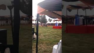 Peter blessing performing at Thika School of Medical and health sciences