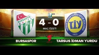 Bursaspor 4-0 Tarsus İdman Yurdu | Maç Özeti HD | A Spor | 21.09.2017