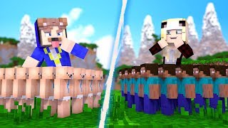 NOOB ARMEE VS. HEROBRINE ARMEE!