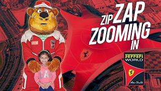 Zip Zap Zooming in Ferrari World, Amusement Park, YAS Island, Abu Dhabi, United Arab Emirates