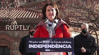 Spain: Thousands of Catalans protest court decision increasing school hours in Spanish