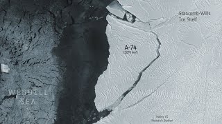 Iceberg A-74, Brunt Ice Shelf, Antarctica