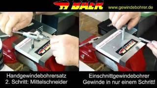 Einschnitt-Gewindebohrer vs. Hand-Gewindebohrer-Satz
