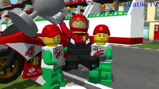Лего сити гоночный мотоцикл – LEGO City racing bike. Мультик про лего – Cartoon about Lego