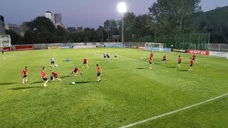 Тбилисский "Локомотив" на тренировке перед игрой с "Динамо" (Москва)