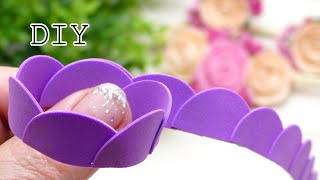 So Easy! Amazing Beautiful Flower from EVA foamy.  Easy Flower Making Ideas