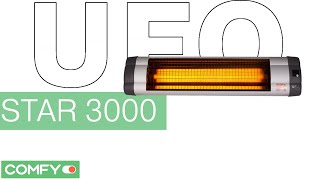 UFO STAR 3000 w - очень мощный инфракрасный обогреватель - Видеодемонстрация от Comfy.ua