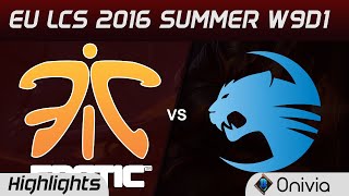 FNC vs ROC highlights Game 2 EU LCS 2016 Summer W9D1 Fnatic vs Roccat