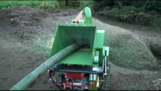 竹の粉砕　富士見市　KDC-140B　竹粉砕機