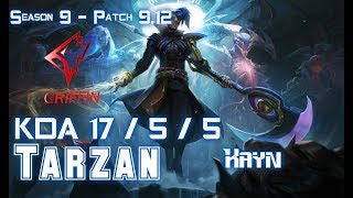 GRF Tarzan KAYN vs ELISE Jungle - Patch 9.12 KR Ranked