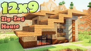 Minecraft 12x9 house - дом дизайнера