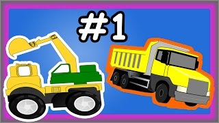 Trucks For Children, Monster Trucks, Construction Trucks At Work #1 by JeannetChannel