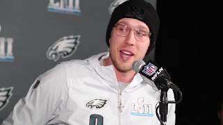 NICK FOLES GETS EMOTIONAL TALKING ABOUT HIS DAUGHTER