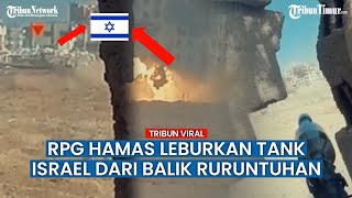Hamas Hancurkan Tank Israel Pakai Senjata RPG dari Jarak Dekat