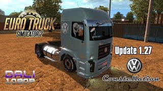 ETS 2 Update 1.27 + VW Constellation Mod PC Gameplay 1080p 60fps