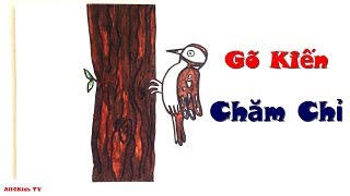 Vẽ Vời Thỏa Thích - Gõ Kiến Chăm Chỉ - Very Easy Draw A Flip Picture Animation For Kids
