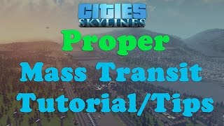 Cities: Skylines- Mass Transit Tutorial/tips (editing line colors, buses, metros and more)