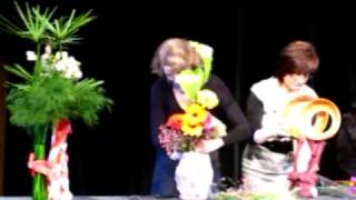 Демонстрация икэбана /いけばな草月 /Ikebana demonstration