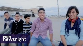 Gaza kids in Arabs Got Talent - BBC Newsnight