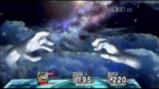 Super Smash Bros Brawl: Master Hand and Crazy Hand 4 (now in widescreen!)