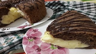 ПИРОГ " ВУЛКАН"  С ЗАВАРНЫМ КРЕМОМ!Pie VOLCANO