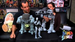 Hot Toys Robocop ED-209 MMS204 and MMS12 1/6 Scale Figure Comparison Showcase Da Bomb Show