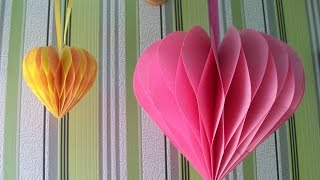 Как Сделать Подарок Своими Руками Мастер Класс 3D Сердце Tutorial 3D Heart