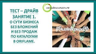 Тест-драйв. Занятие 1. Суть бизнеса.