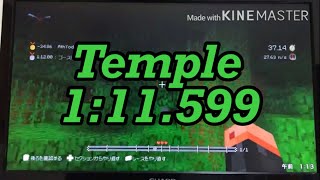 マイクラグライドジャングルの寺院1:11.599 (世界5位) minecraft glide Temple