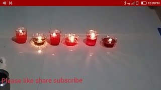 गौरी गणपती साठी दिव्यांची सजावट | gouri ganpati sathi divyanchi sajawat