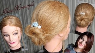 ПРОСТАЯ вечерняя ПРИЧЕСКА/ПРИЧЕСКА на ВЫПУСКНОЙ/ Easy HAIRSTYLE / Nina Nonsimple