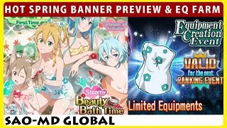 New Hot Spring Banner Preview & The Abyss Rhinoceros Strikes Back (SAOMD Memory Defrag)