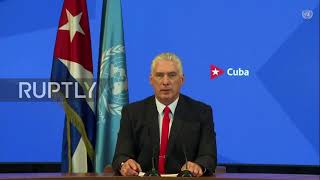 UN: Diaz-Canel denounces 'unconventional war' by US against Cuba