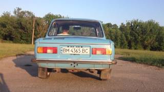 Запуск ЗАЗ 968М. Звук выхлопа. ZAZ Yalta exhaust sound.