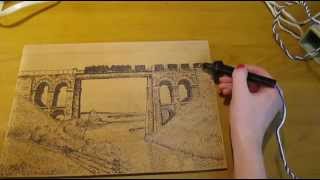 Пирография - выжигаем по дереву достопримечательность Кировограда. pyrography
