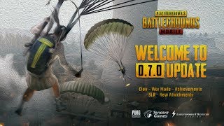 В PUBG MOBILE ВЫШЛО ОБНОВЛЕНИЕ 0.7.0 ПОЛНЫЙ ОБЗОР. НОВЫЕ АНИМАЦИИ , КЛАНЫ,  ДОСТИЖЕНИЯ И НАГРАДЫ