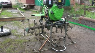 Домкрат - подставка к мотоблоку, Своими руками!