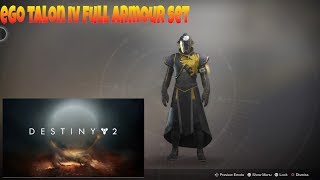 Destiny 2: Ego Talon IV Full Armour Set. Legendary, Warlock, Vanguard Research.